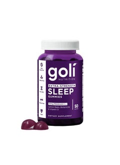 Goli Nutritional Supplement, Extra Strength Sleep Gummy 10mg Melatonin - 1 Pack 50 Count - Gluten-Free, Vegan, Non-GMO, and Gelatin-Free  - Image 1