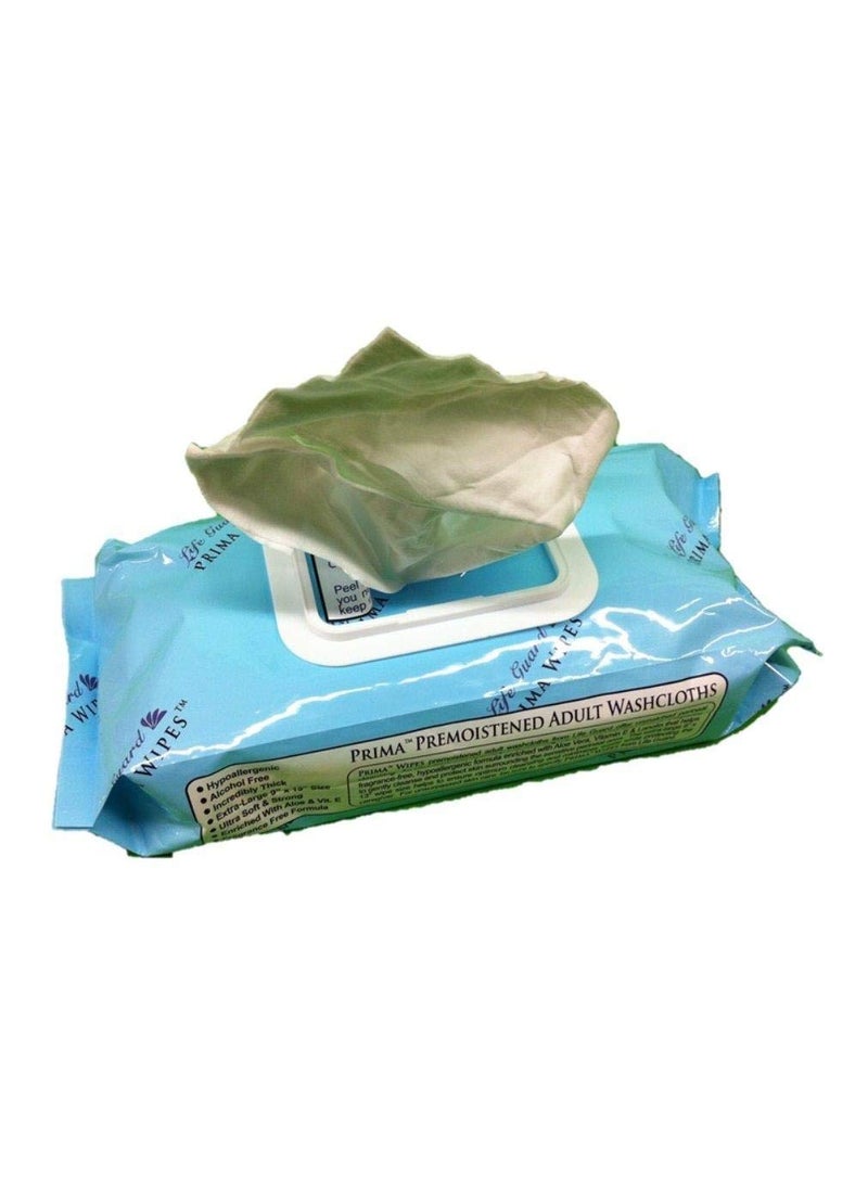 LIFEGUARD Prima Wipes Adult Washcloths, 48 Extra-large Wipes Per Pack by Life Guard 