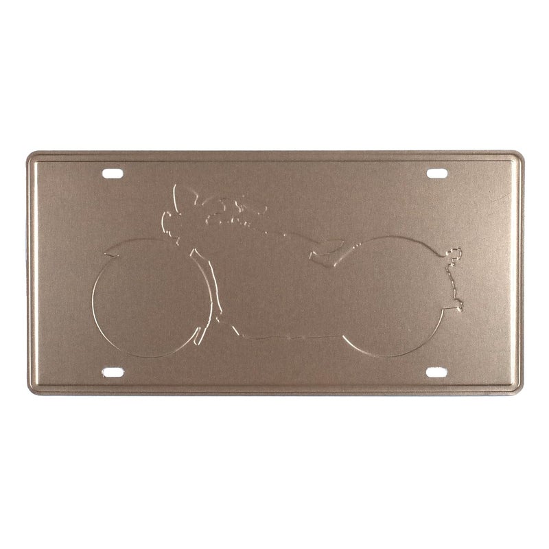 Eazywagon "Black and mandarin Red Motorbike" Vintage Retro Metal Signs - License Wall Plate, Car Tag - Ideal for Cafe, Restaurant, Shop, Home, Hotel, Club, Office, Living Area - Design Plaque - Image 3