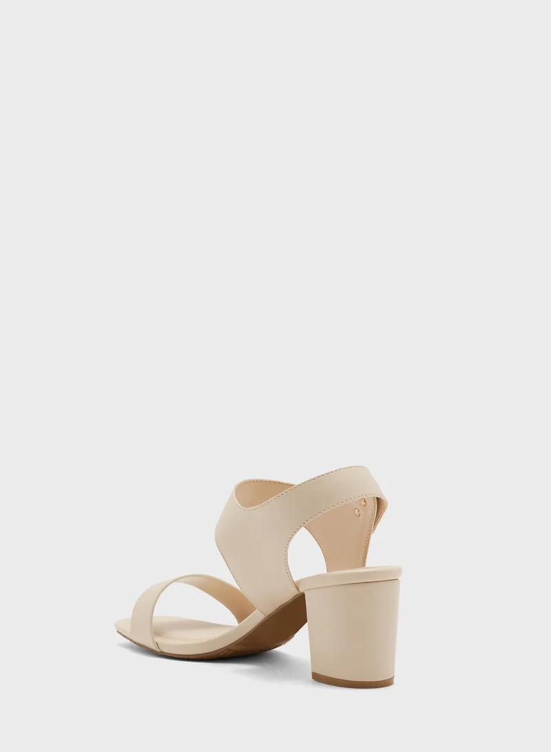 Vincci Ankle Strap Mid Heel Sandals