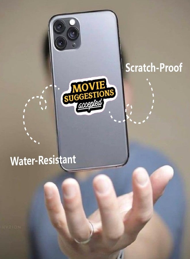 SkyFish Pack of 52 Movie Buff Stickers for Film Lovers, Cinephiles | Perfect for Filmmakers, Critics, Cineholics and Fans | Stick on Laptop, Camera Gear, Director’s Journal - Image 3
