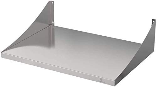 INDIDECOR INDIDECOR 31350 Rust Proof Kitchen Stainless Steel Wall Shelf for Microwave Oven Stand Kitchen Cabinet and Counter Shelf Organizer Spicy Shelf Rack Toaster Organizer Stainless Steel  - Image 4