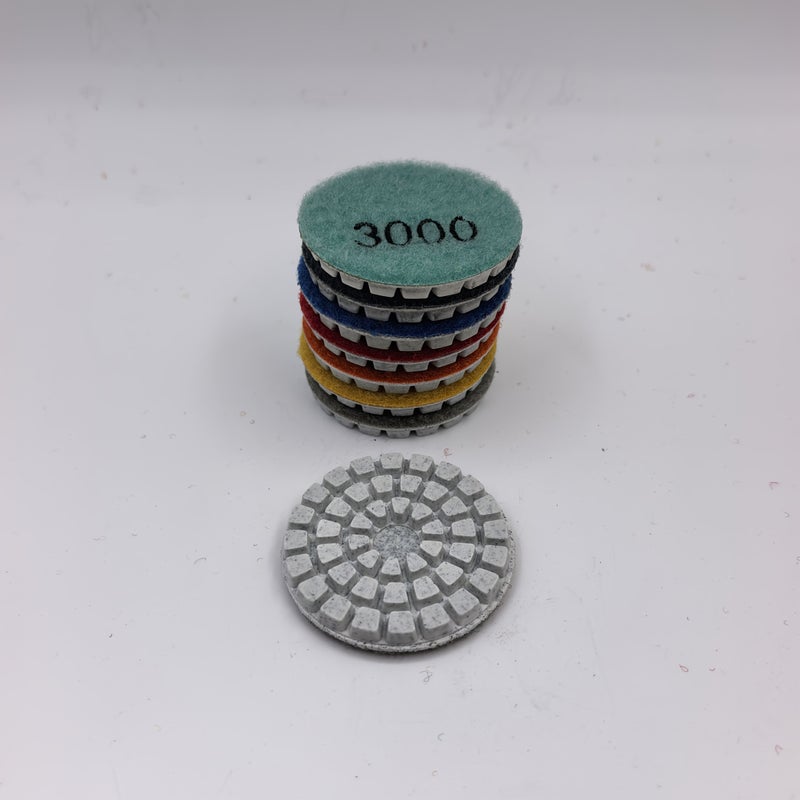 2 Inch 400 Grit Diamond Wet Polishing Pads For Granite Marble Countertops Concrete And Floor Tiles Repair Renovation 3 Pcs - Image 3