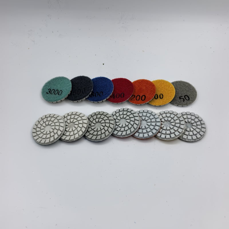 2 Inch 400 Grit Diamond Wet Polishing Pads For Granite Marble Countertops Concrete And Floor Tiles Repair Renovation 3 Pcs - Image 2