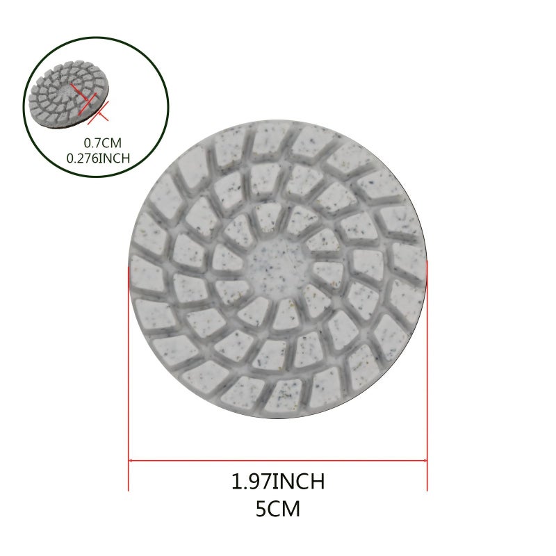 2 Inch 400 Grit Diamond Wet Polishing Pads For Granite Marble Countertops Concrete And Floor Tiles Repair Renovation 3 Pcs - Image 5