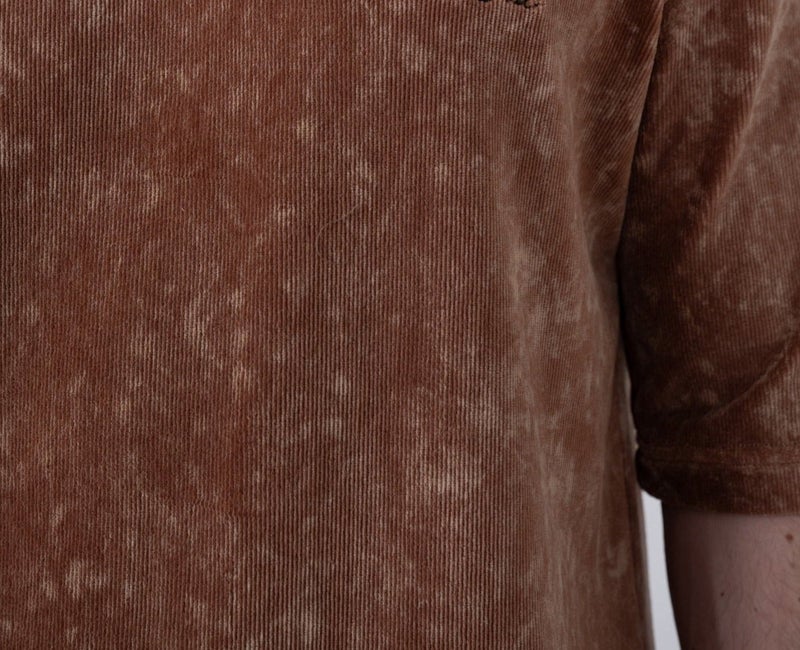 Marrakech Short Sleeves Round Neck T-Shirt for Men – Brown - Printed Design on Front - Image 2