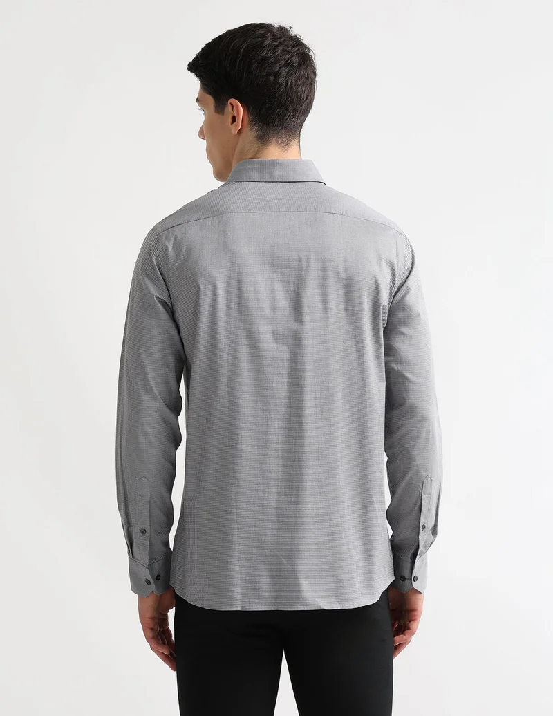 Arrow Grey Manhattan Slim Fit Originals Shirt for Men | Best Price UAE