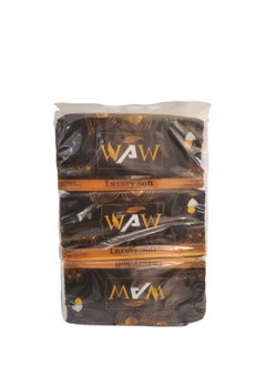 WAW Facial Tissues 600 -Pack of 3  - Image 1