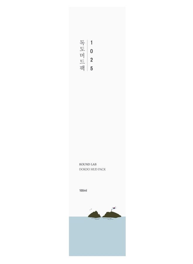 ROUND LAB 1025 Dokdo Mud Pack | تخلص من الشوائب، مقشر ومرطب، تركيبة طبيعية بدون رائحة، حل للمسام المسدودة والدهون الزائدة (3.38 أونصة سائلة) - Image 2