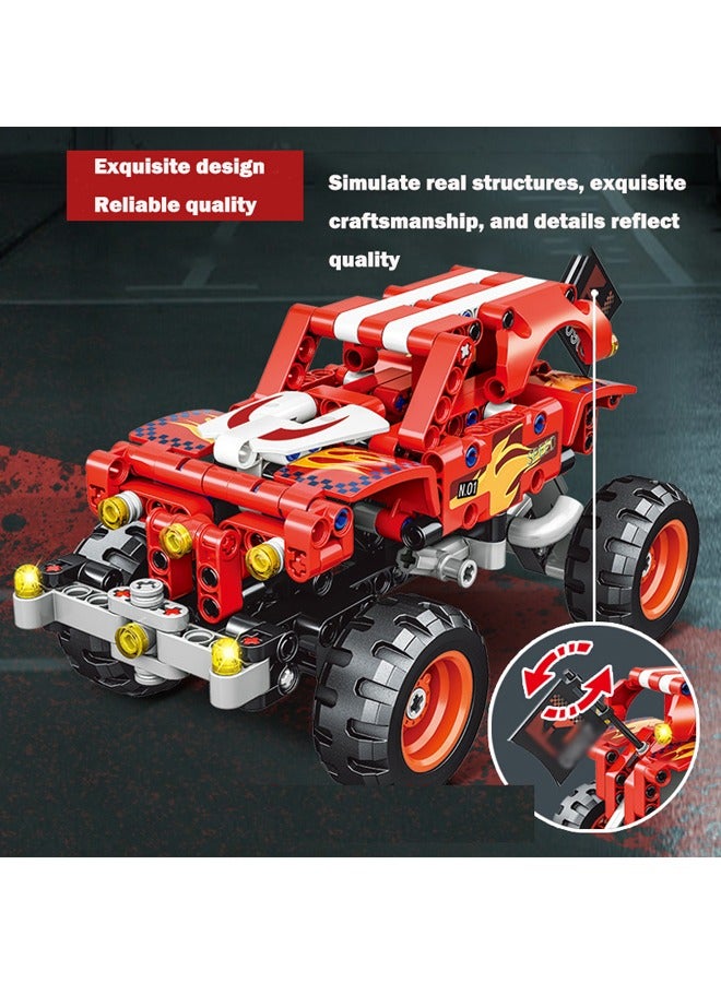 WOMA 238 قطعة من ألعاب بناء المركبات على الطرق الوعرة، ألعاب ألغاز للأطفال لتطوير الذكاء في الألعاب - Image 5