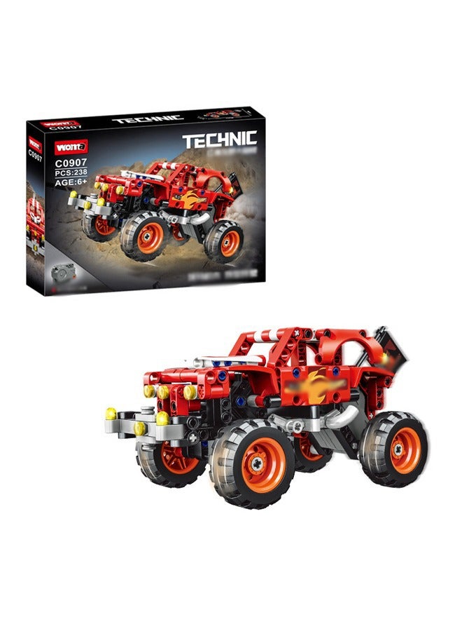 WOMA 238 قطعة من ألعاب بناء المركبات على الطرق الوعرة، ألعاب ألغاز للأطفال لتطوير الذكاء في الألعاب - Image 1