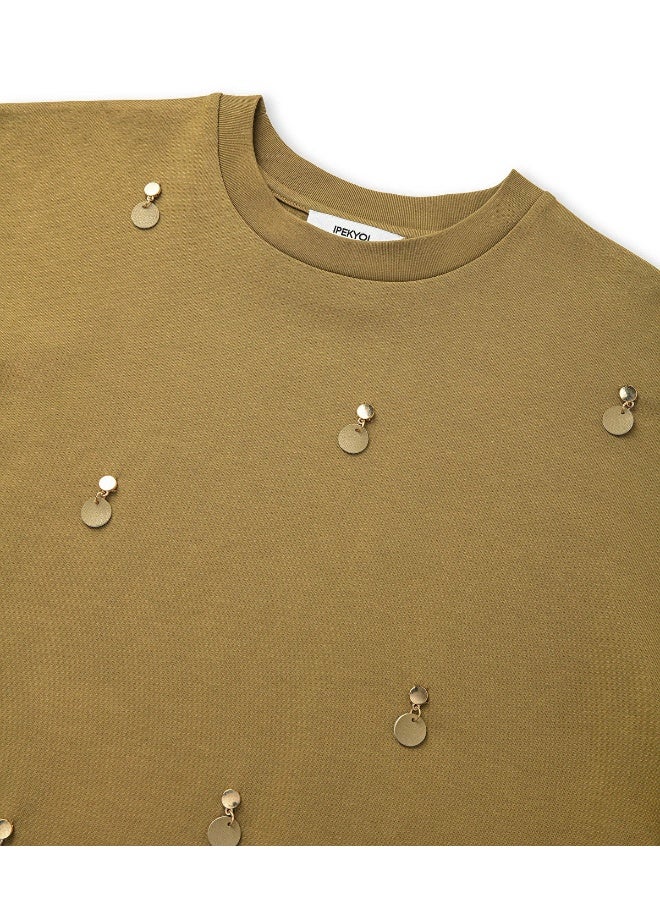 Ipekyol T-Shirt With Faux Leather Applique  - Image 5
