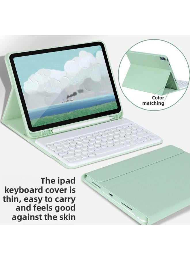 Generic For IPad Pro11 Split Keyboard Protective Case AIR4 Candy 10.2 With Pen Slot 10.9 Keyboard Leather Case-Color:Green (single Holster)-Applicable Model:ipad 10th 10.9‘’ 2022  - Image 2