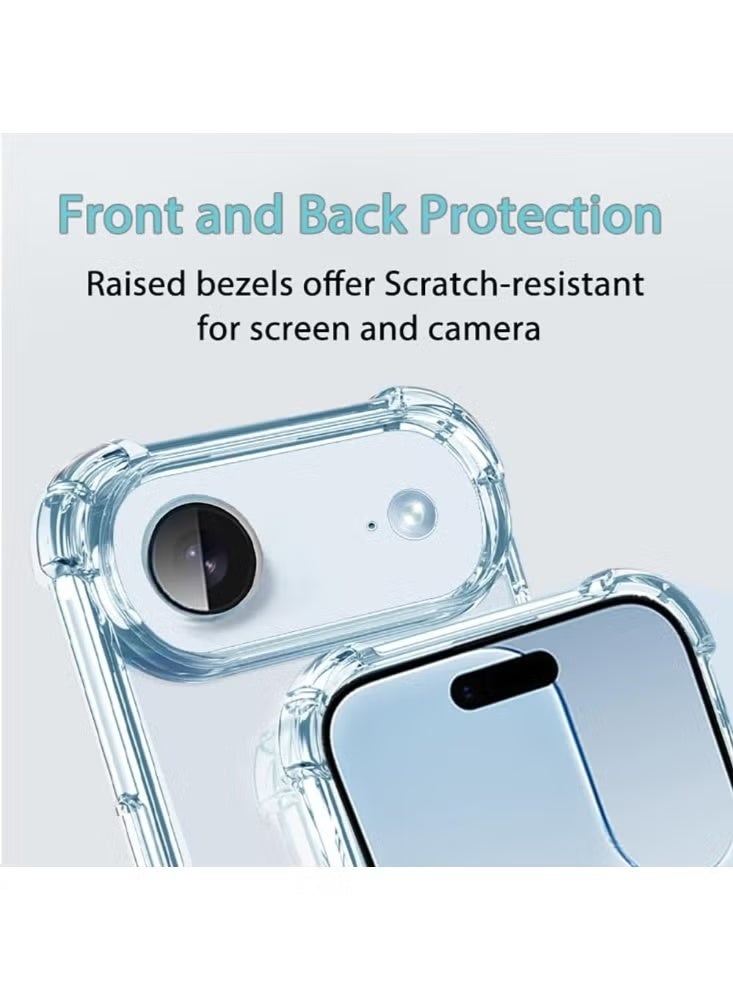 ELTRAZONE iPhone 17 Air Case Crystal Clear – Non-Yellowing, Shockproof Bumper Protection, Slim Transparent Cover for 6.3-Inch iPhone 17 Air, Durable Anti-Scratch Shield - Image 4