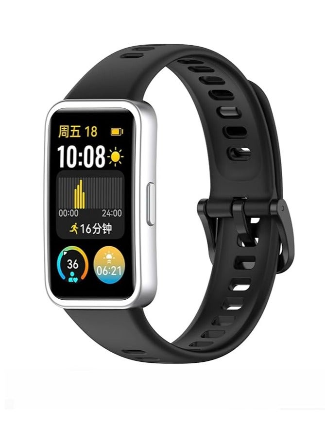 Compatible with Honor Band 10 Silicone Strap Waterproof Breathable Sport Band 10 Strap for Women Men. - Image 1