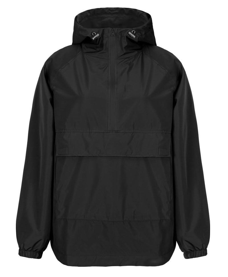 PESION Womens Packable Anorak Half Zip Waterproof Pullover Jacket, Waterproof Raincoat Lightweight Rain Jacket Windbreakers, Black, XX-Large - Image 5
