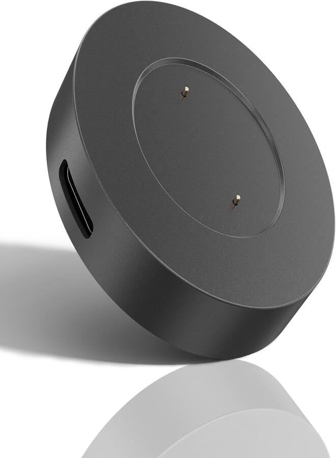 Mugust Charger for Huawei Watch GT/2/2E Charger,Only USB C Charging Dock 2 Pin Replacement for Honor Watch Dream/Watch GS Pro/GS 3i /Watch Magic/2 Accessories(No Data Cable Included)(Black)