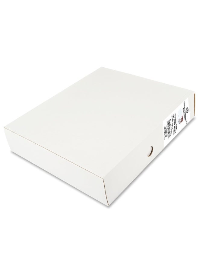 FIS Presentation Binder, A4 Size(210x297mm), 4[D]Ring Type, 25mm Ring Size, 1.50" Inches Spine with Clear PVC Pocket For Easy Insert Your Label Design, Packet of 2 Pieces, White Color-FSBD425DPB/2  - Image 5