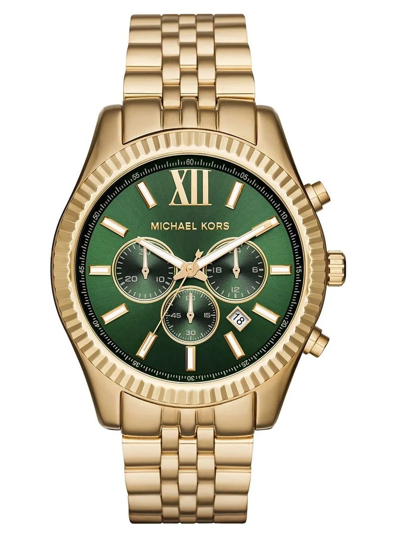 مايكل كورس Men Michael Kors Men’s Lexington Gold-Tone Watch MK8446 - Image 2