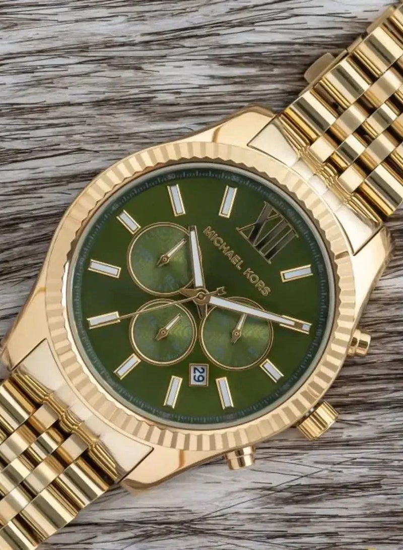 مايكل كورس Men Michael Kors Men’s Lexington Gold-Tone Watch MK8446 - Image 3
