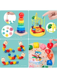 6 Pcs Baby Wooden Toys, Montessori Toys for 1 2 3 Year Old Girls Boys, Baby Toy Learning Musical Sets Educational Toys for Shape Sorting Stacking & Nesting Block & Xylophone - pzsku/Z84FAD0045482B90F642EZ/45/_/1740644779/eaff0f43-a3e6-4a96-904b-be7d145e73a6