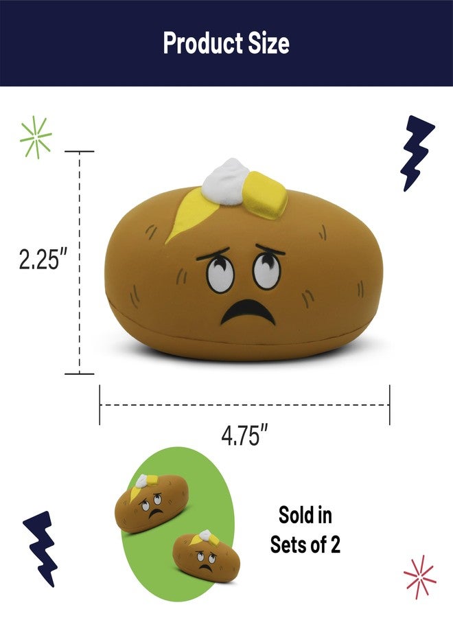 GOOFBALLS Stress Ball – Baked Potato, Funny Squishy Toy for Stress Relief, Gag Gift (2 Pack) - Image 2