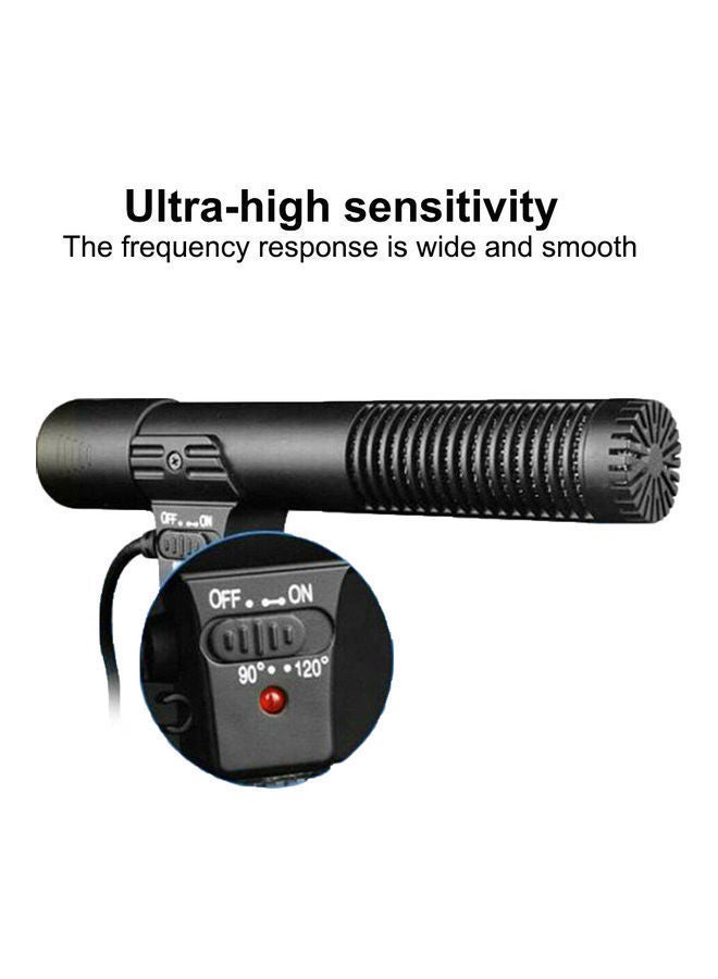 NIBEMINENT MIC-01 Professional Camera DV 3.5mm External Interview Stereo Microphone Mic Black  - Image 5