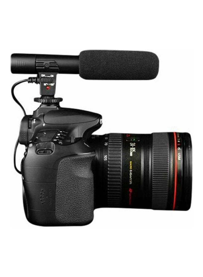 NIBEMINENT MIC-01 Professional Camera DV 3.5mm External Interview Stereo Microphone Mic Black  - Image 2