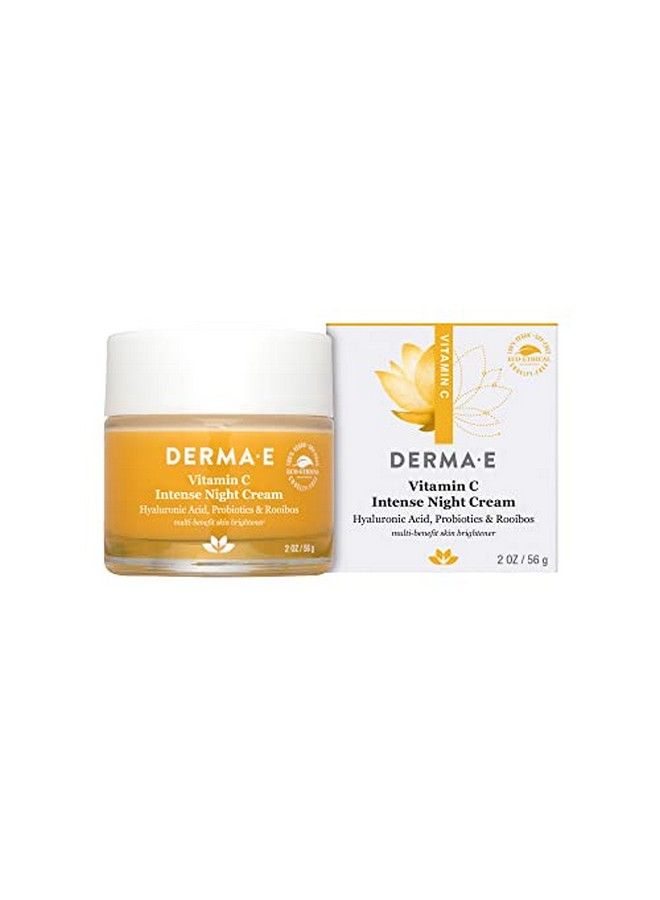 derma-e Vitamin C Intense Night Cream Brightening And Hydrating Facial Skin Renewing Cream Antiaging Overnight Facial Moisturizer 2 Oz - Image 1
