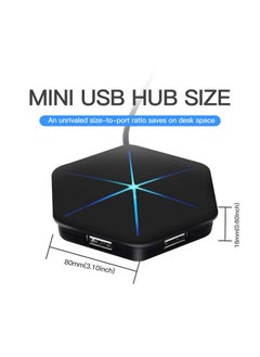 Y&D USB Hub, 6-Port 2.0 Hub Extension Cable Blue LEDs Extra Ports, Safety Circuit Fit for Laptop Computer Desktop, PC, PS4, DELL, HP, Mac, Lenovo, Supports Various Different Interfaces  - Image 5