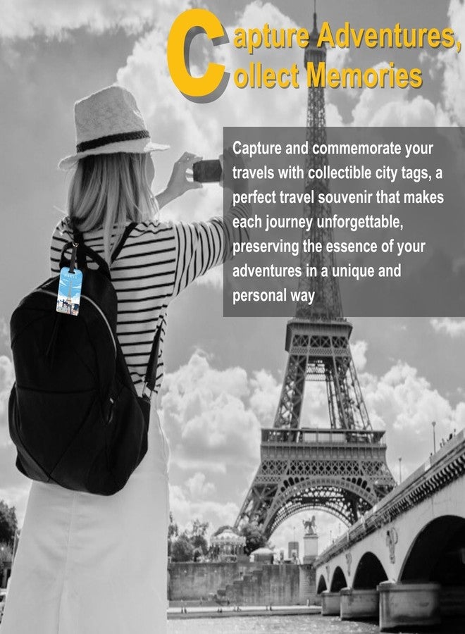 tag8 [Pack 2] tag8 Paris Smart Bag tag |Trendy Luggage tag ID Fashionable Digital Name tag | Airline Compliant, SITA World Tracer Code Enabled | Travel Gift idea, Collectible - Image 3