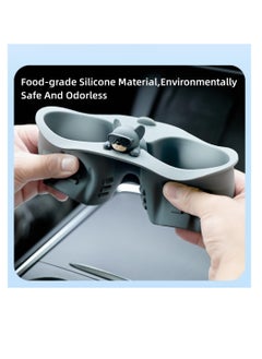 Excefore Console Cup for Tesla Model Y Model 3 Center, Holder Insert Upgraded Silicone Material, Center Console Interior Accessories 2023 2022 2021  - Image 5