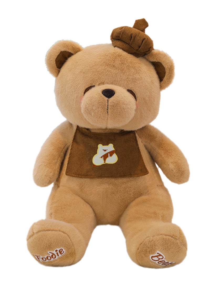 35 CM Cute Bear Plush Toy Soft Stuffed Cartoon Animal Doll For Girls And Boys All Ages Gift（Brown） - Image 1