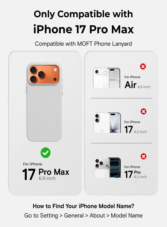 MOFT MOVAS Snap Case for iPhone 17 Pro Max, MagSafe Compatible, Soft-Touch Vegan Leather, Classic Minimalist Design, Lightweight, Stain-Resistant & Camera Protection - Image 2