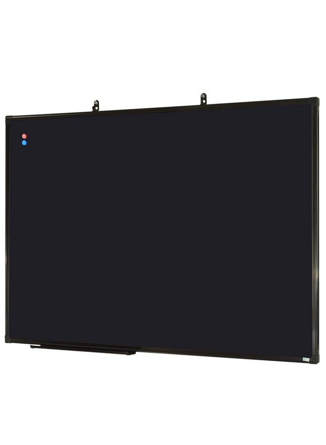 XBoard Magnetic Chalkboard Blackboard 36 X 24 Chalk Board/Black Board With 2 Magnets Black Aluminium Frame - Image 2