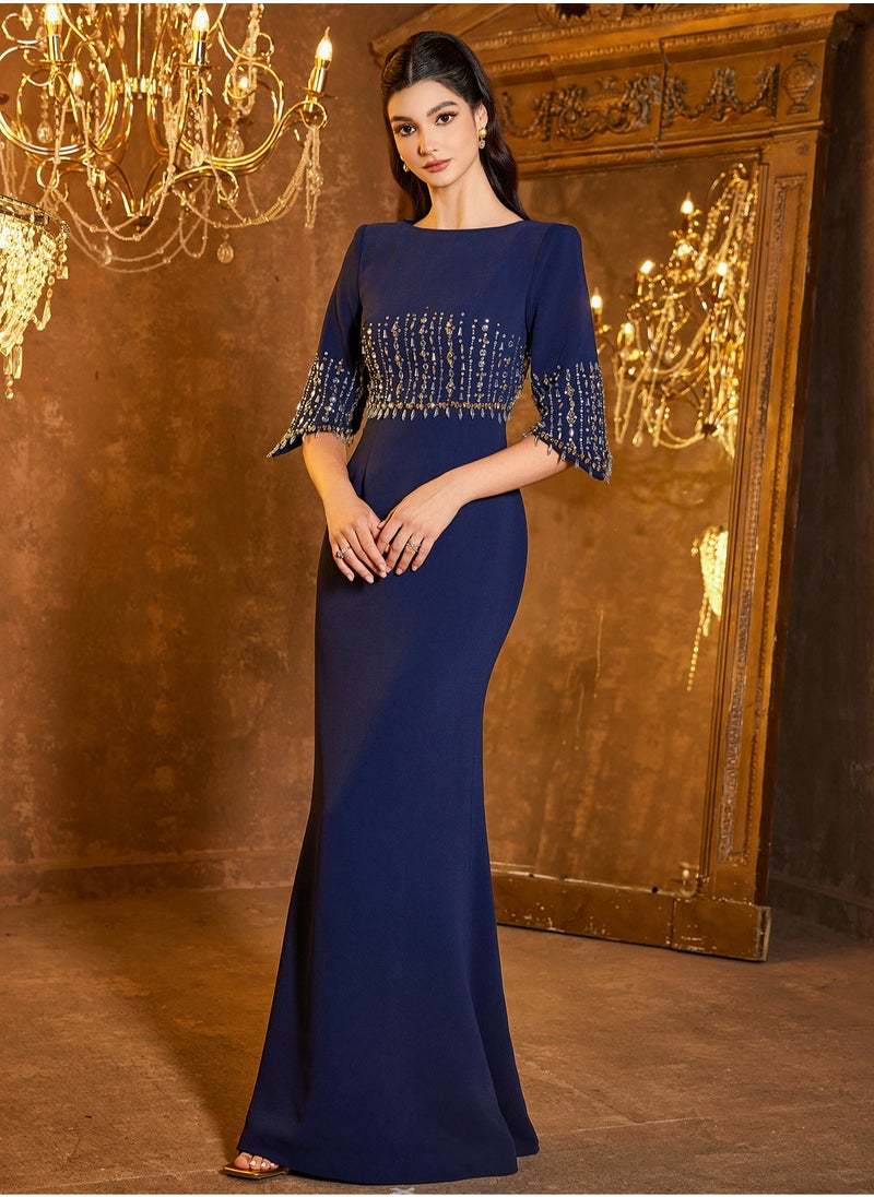 Madam Uniq Embellished Evening Dress  - Image 3