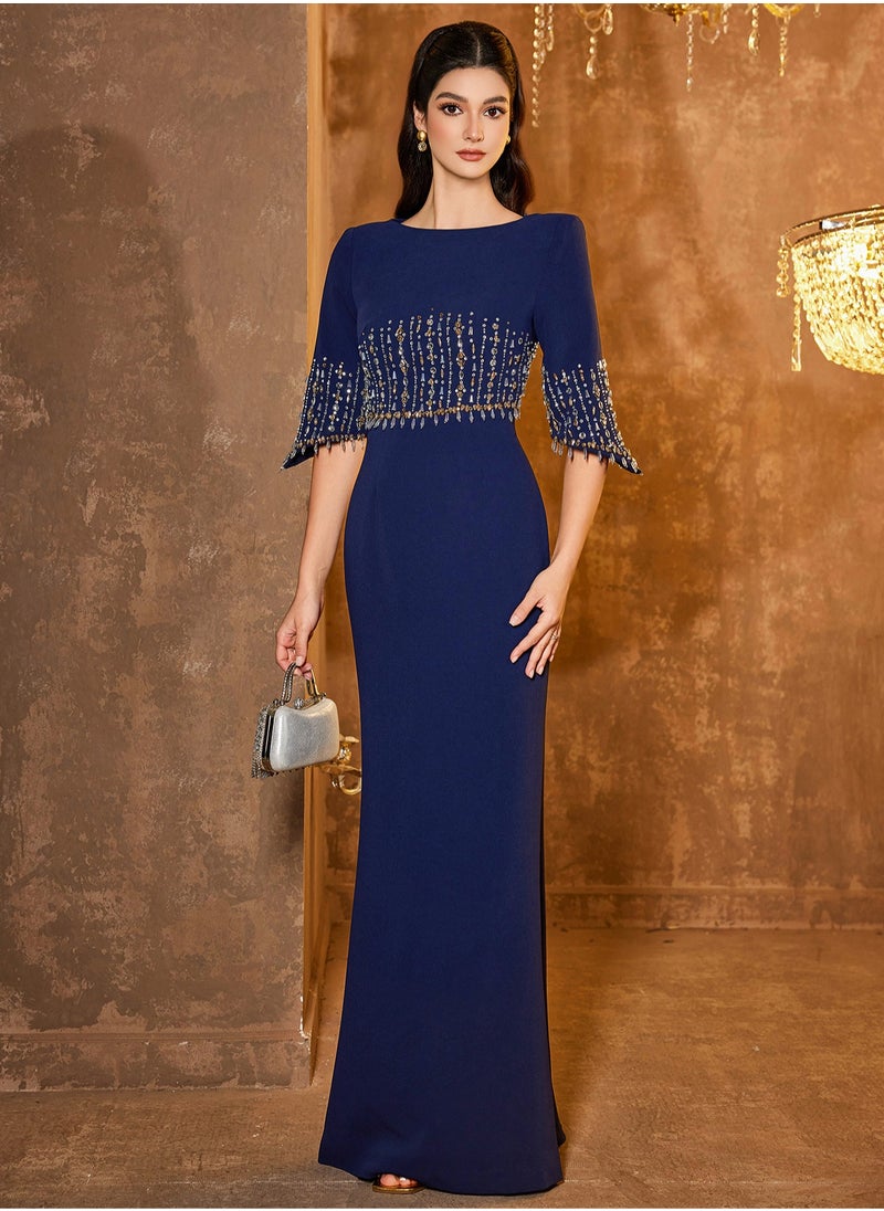Madam Uniq Embellished Evening Dress  - Image 4