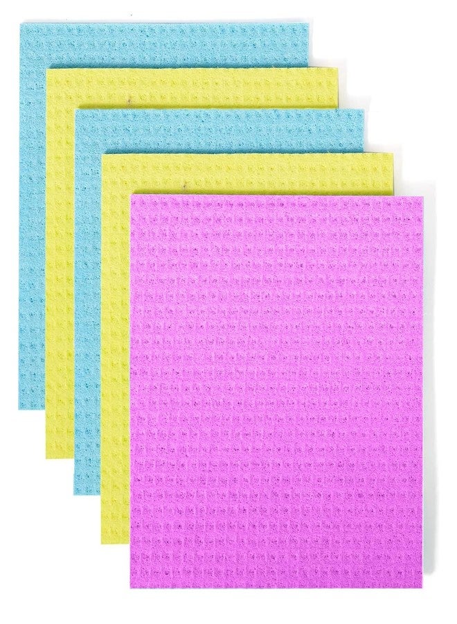 JRM Magic Sponge Wipes for Kitchen Cleaning Biodegradable PVA Absorbent Wipes for Cars, Windows, Floors & More Multipurpose Reusable Cleaning Sponge in Mixed Colors (Pack of 10 Wipes, 15 X 15 CM) - Image 1
