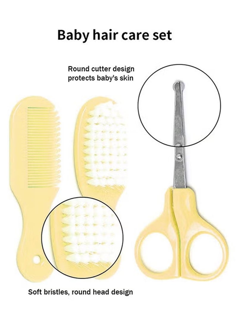 MarlaMall Baby Healthcare and Grooming Kit, Baby Safety Set Baby Comb, Brush, Finger Toothbrush, Nail Clippers, Scissors, Nasal Aspirator, Baby Essentials Nursery Care Kit - Image 4