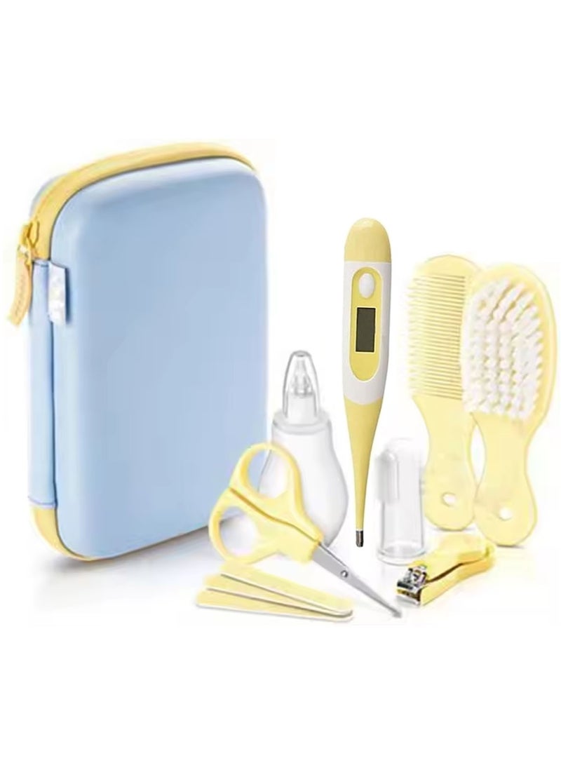 MarlaMall Baby Healthcare and Grooming Kit, Baby Safety Set Baby Comb, Brush, Finger Toothbrush, Nail Clippers, Scissors, Nasal Aspirator, Baby Essentials Nursery Care Kit - Image 1