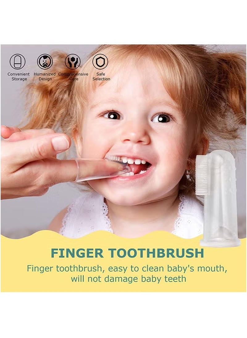 MarlaMall Baby Healthcare and Grooming Kit, Baby Safety Set Baby Comb, Brush, Finger Toothbrush, Nail Clippers, Scissors, Nasal Aspirator, Baby Essentials Nursery Care Kit - Image 3