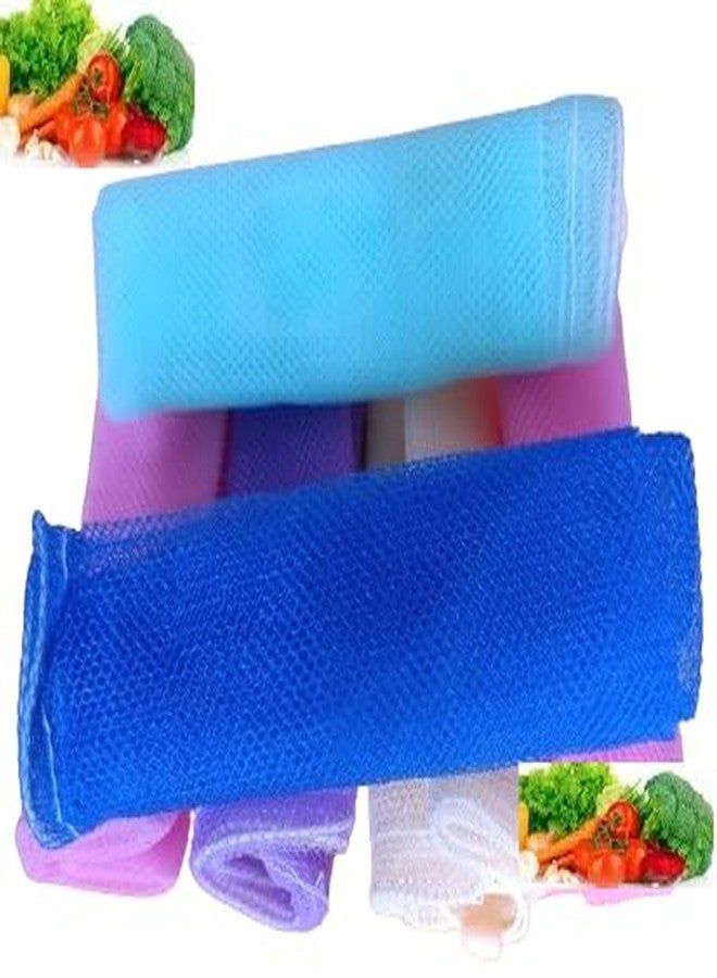 S Cart أكياس شبكية من إس كارت، أكياس ثلاجة/أكياس تخزين شبكية للفواكه والخضراوات، مجموعة من 12 كيسًا متعدد الألوان - Image 1