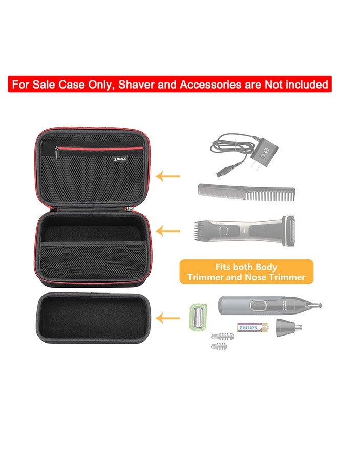 Hard Case For Philips Norelco Bodygroom Series 7000 Bg7040/42 Bg7030/49 Bg2039/42 & Nosetrimmer 3000 Nt3600/4(Case Only)