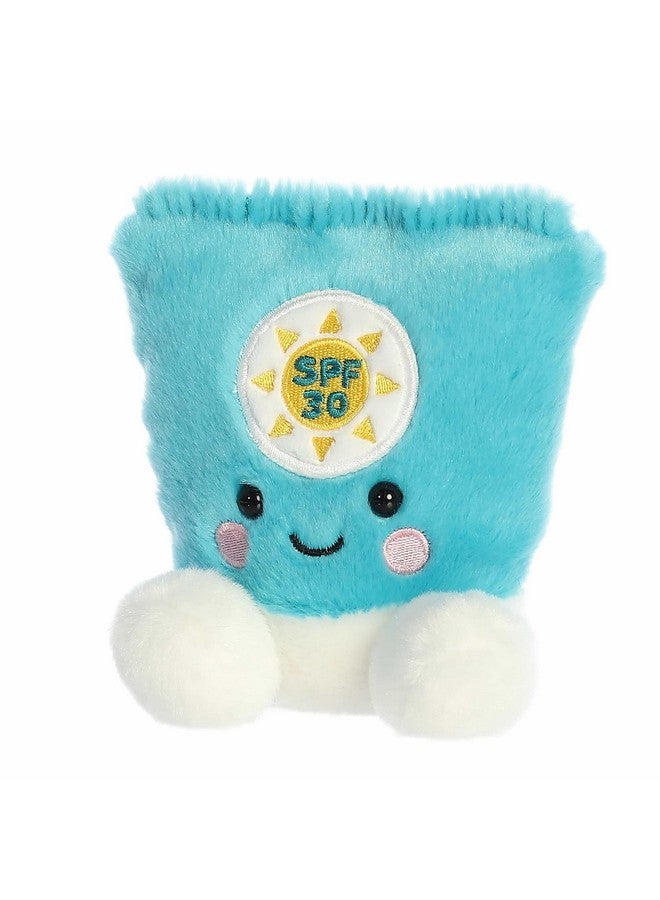 Aurora® Adorable Palm Pals™ Clara Sunscreen™ Stuffed Animal - Fun Collectible Plush for Kids and Adult Collectors - Perfect for Decorating Rooms and Birthday Gifts - Blue 5 Inches - Image 5