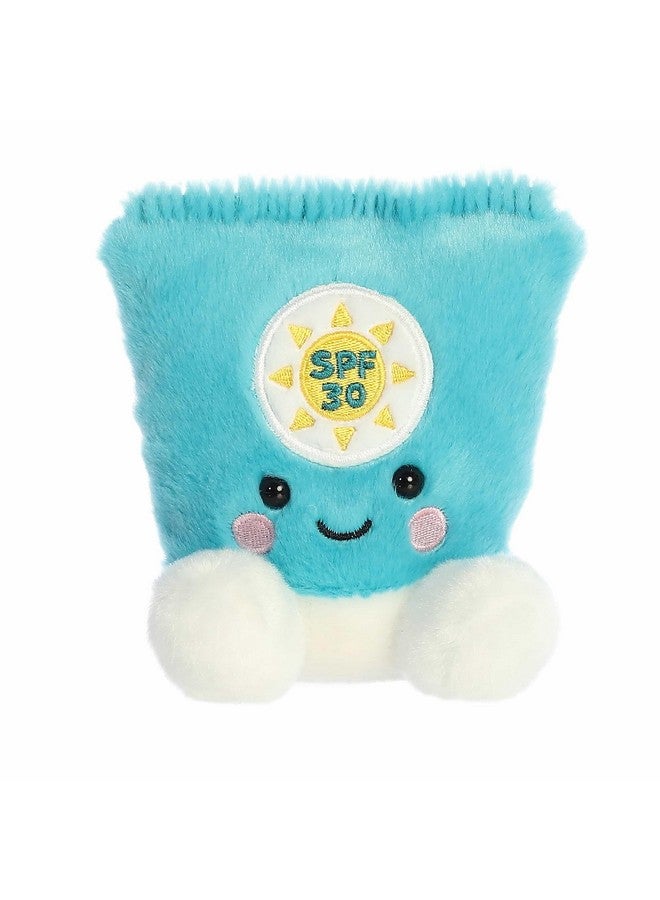 Aurora® Adorable Palm Pals™ Clara Sunscreen™ Stuffed Animal - Fun Collectible Plush for Kids and Adult Collectors - Perfect for Decorating Rooms and Birthday Gifts - Blue 5 Inches - Image 1