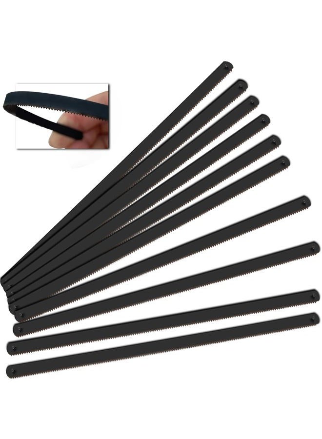 Hanpex 6in. Pro Bi-Metal HSS Mini Hacksaw Replacement Blades, Fine Finish Cut Hacksaw Blade Set 24 TPI 10 pk - Image 1