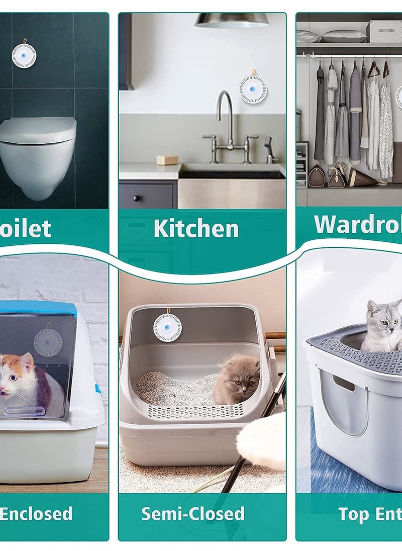 SYOSI - Cat Litter Deodorizer, Smart Pet Odor Eliminator Box Deodorization Rate 90%, Potent Purification of Odor for Dog and Cat Urine on Blanket or Litter Box - Image 1