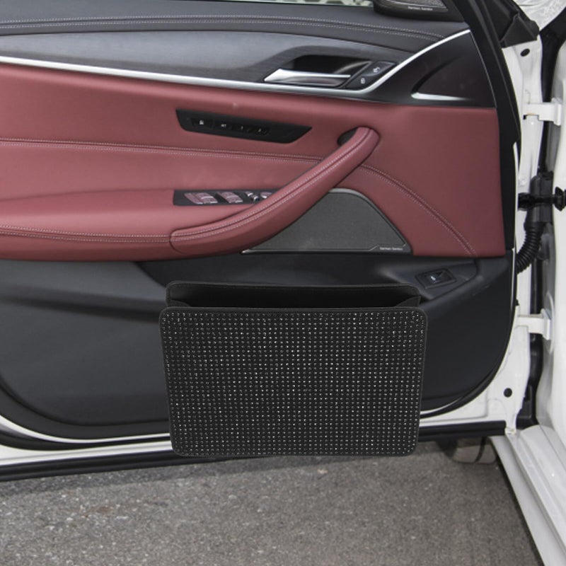 Car Door Storage Organizer Side Box Automotive Tissue Holder Black - Image 5