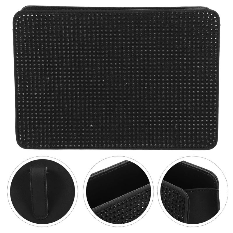 Car Door Storage Organizer Side Box Automotive Tissue Holder Black - Image 3
