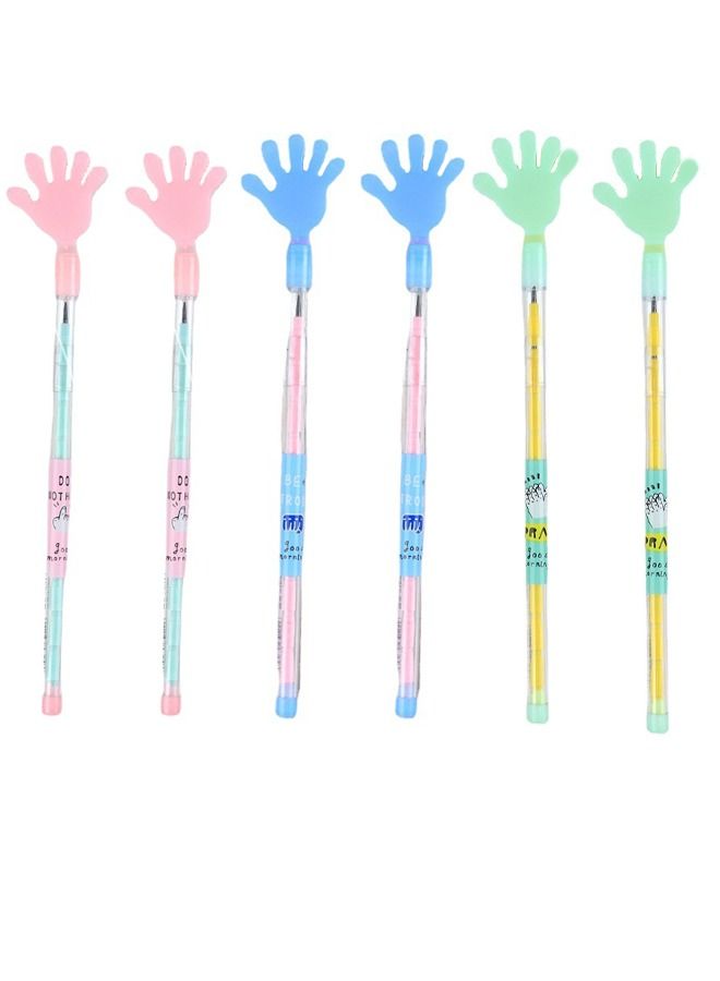6 Pcs Clapping Shape Can Stack and Replace Pencils,Stackable Pencils Sharpening Free Bullet Pencil ,Kids Stacking Point pencils Party Favors for Birthday Party Supplies School Fun Equipment - Image 1